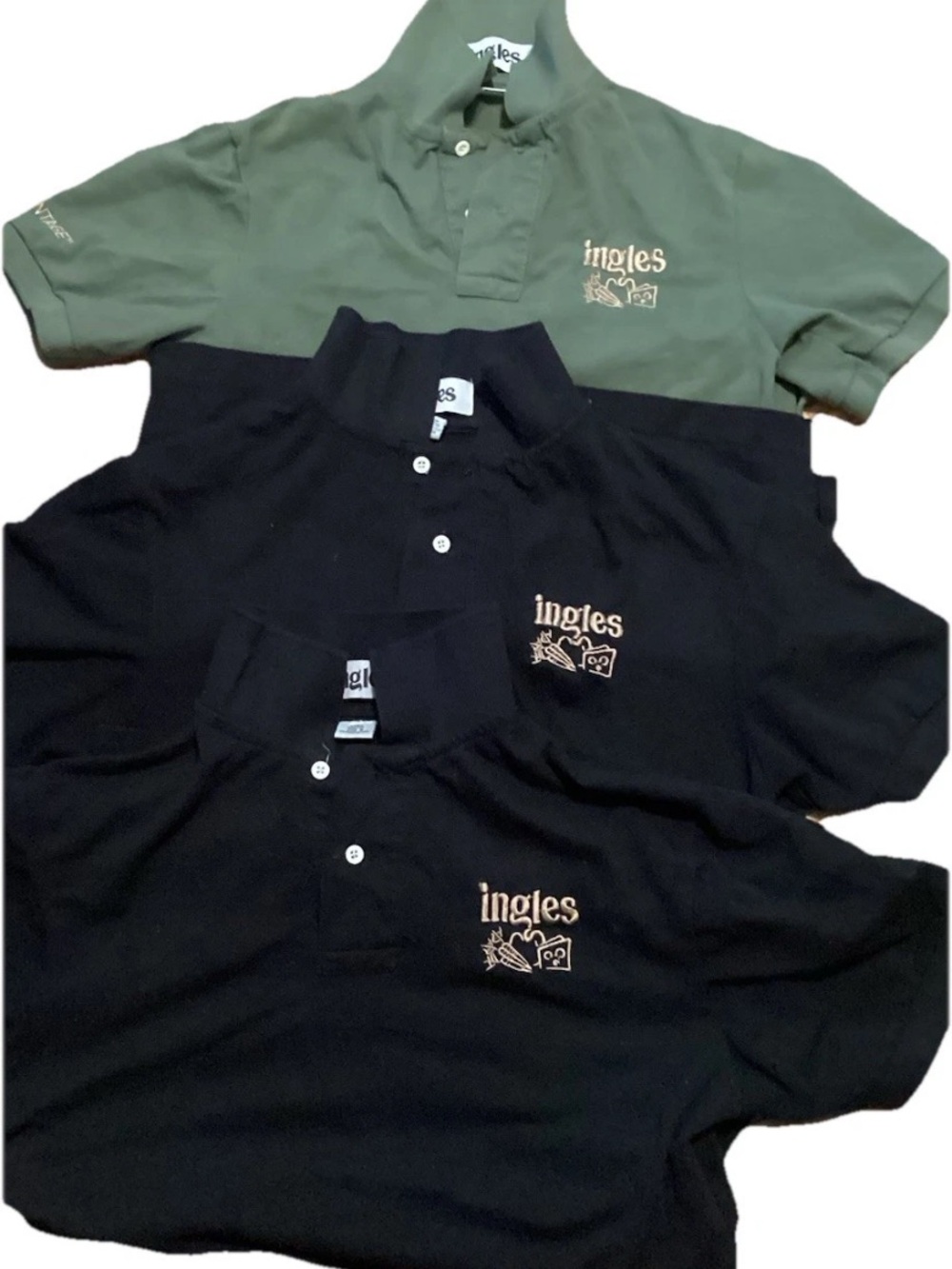 Men's Polo Shirt - Olive and Black